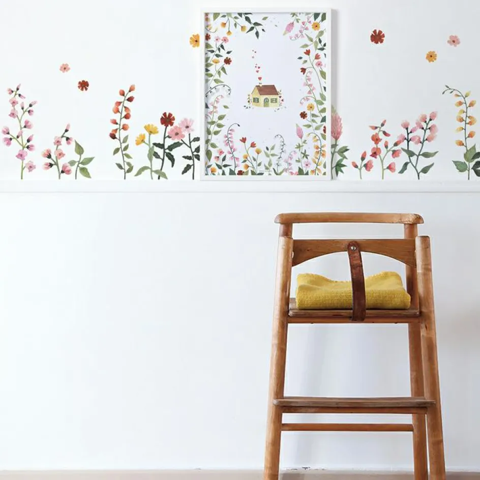 Planche de stickers A3 fleurs Queyran|Lilipinso Sale