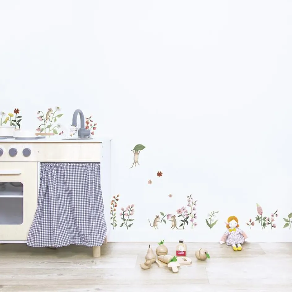 Planche de stickers A3 fleurs Queyran|Lilipinso Sale