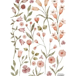 Online Lilipinso Planche de stickers A3 Jolies fleurs