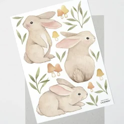 Best Lilipinso Planche de stickers A3 Les lièvres