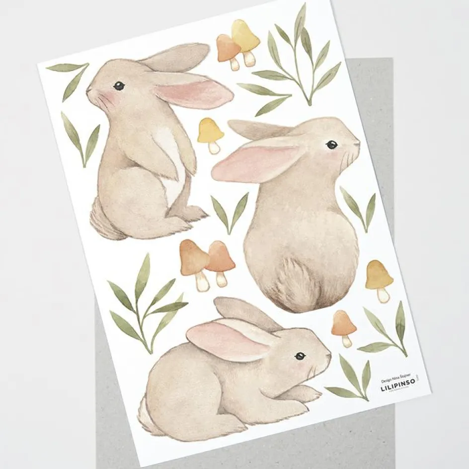 Best Lilipinso Planche de stickers A3 Les lièvres