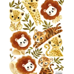 Planche de stickers A3 Little Jungle Animals|Lilipinso Online