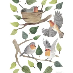 Planche de stickers A3 oiseau Queyran|Lilipinso Hot