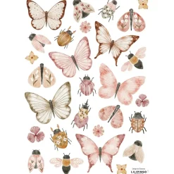 Planche de stickers A3 Papillons et insectes|Lilipinso Online