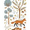 Planche de stickers A3 renard Woodland Animals|Lilipinso Outlet