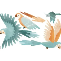 New Lilipinso Planche de stickers Décor M Les perroquets