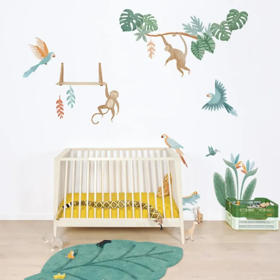 New Lilipinso Planche de stickers Décor M Les perroquets