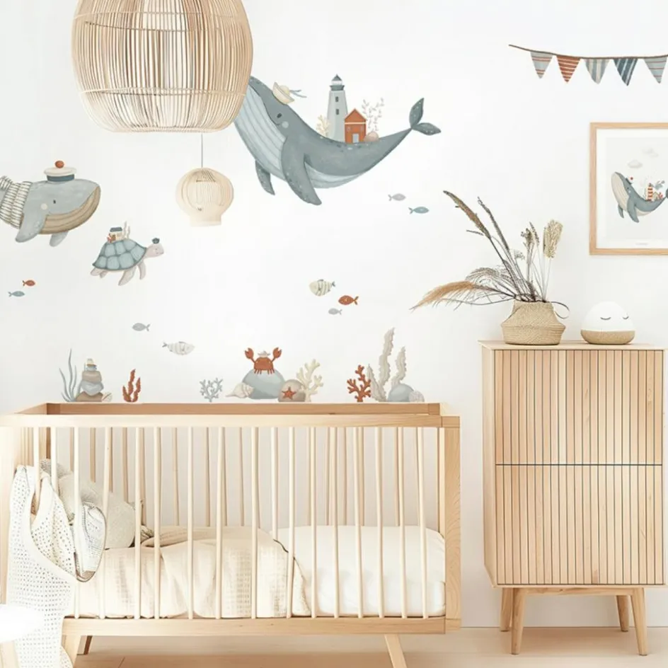 New Lilipinso Planche de stickers Décor L Fonds marins