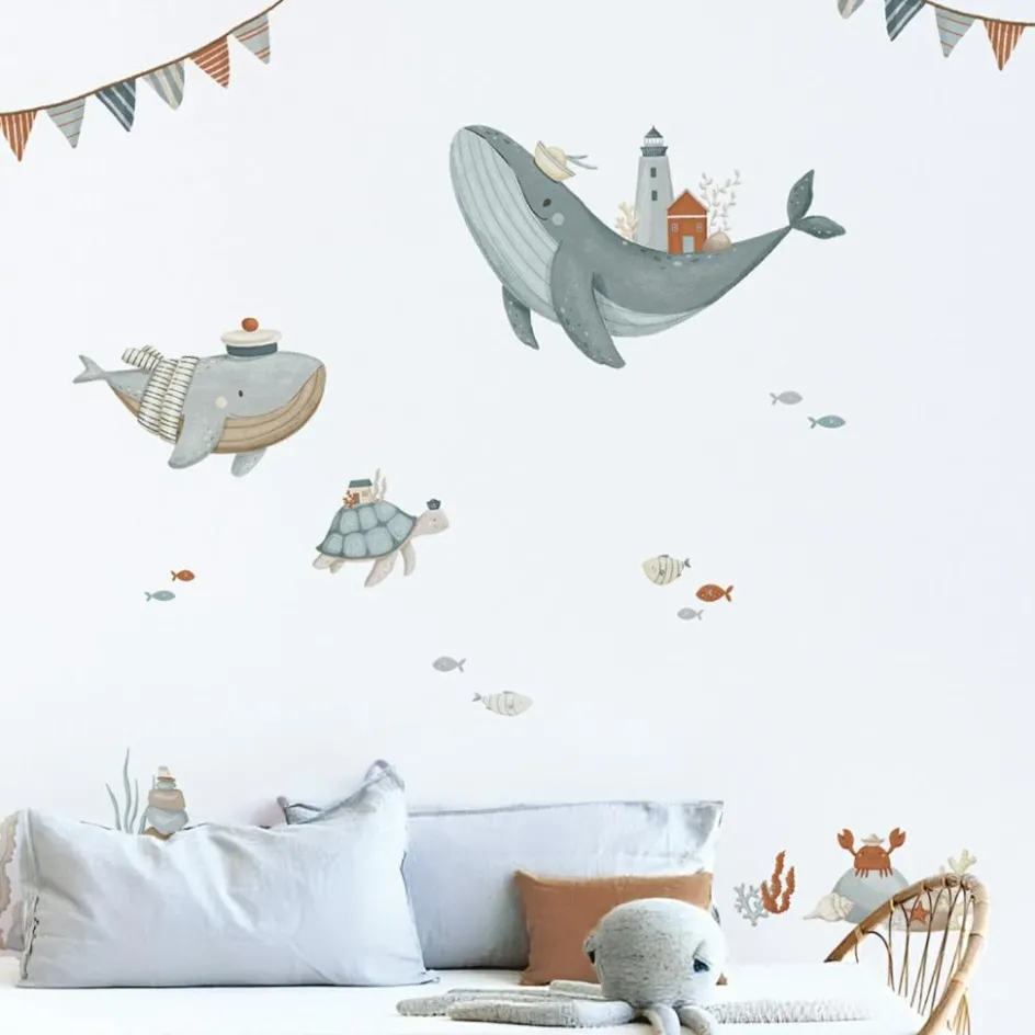 New Lilipinso Planche de stickers Décor L Fonds marins