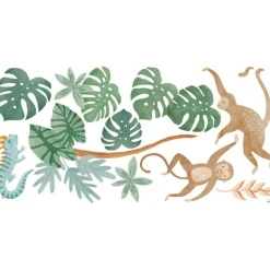 Lilipinso Planche de stickers Décor XL Singes et iguane