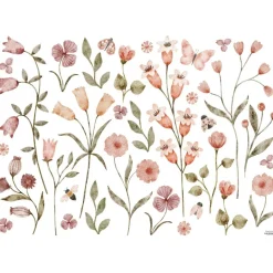 Discount Lilipinso Planche de stickers Décor L Champs de fleurs et insectes