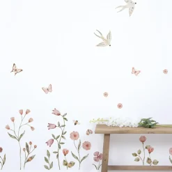 Discount Lilipinso Planche de stickers Décor L Champs de fleurs et insectes