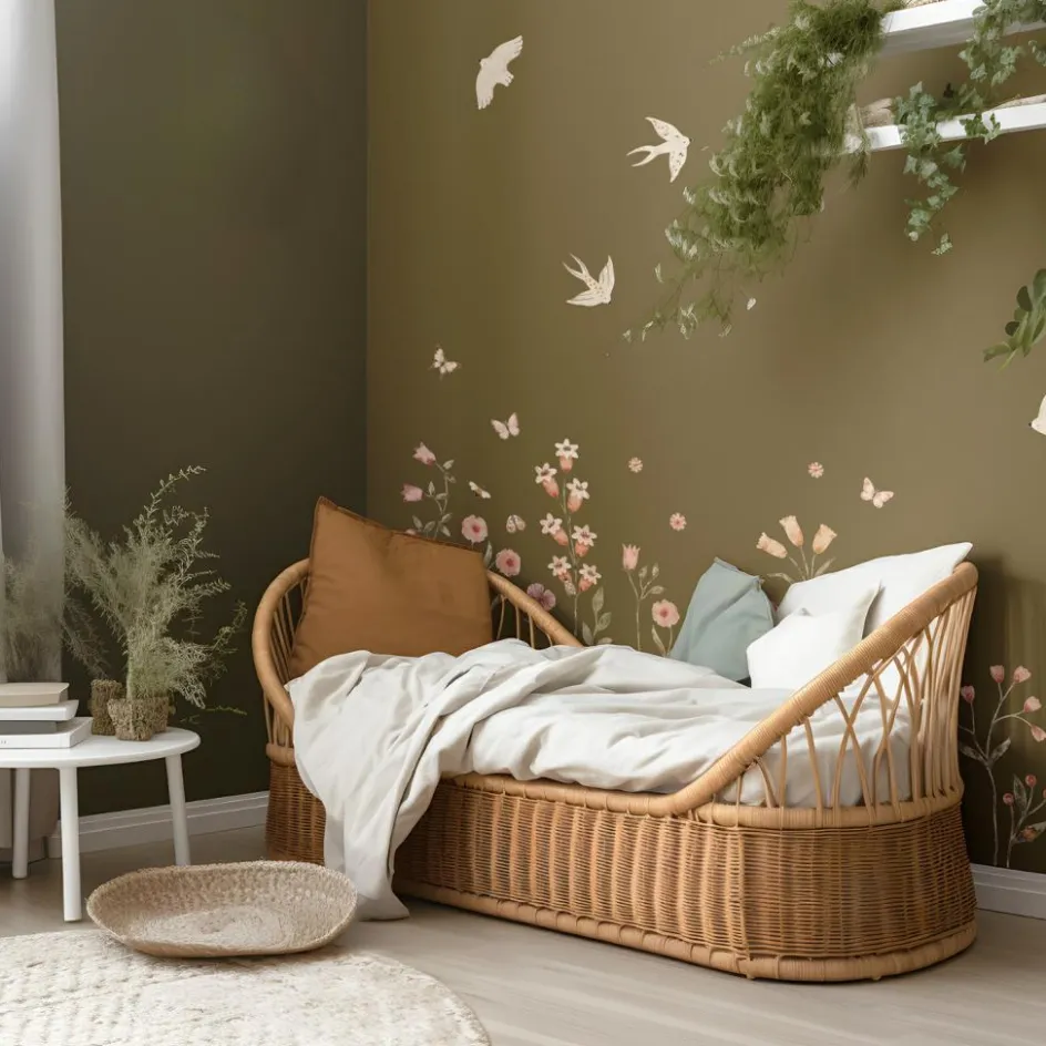 Discount Lilipinso Planche de stickers Décor L Champs de fleurs et insectes