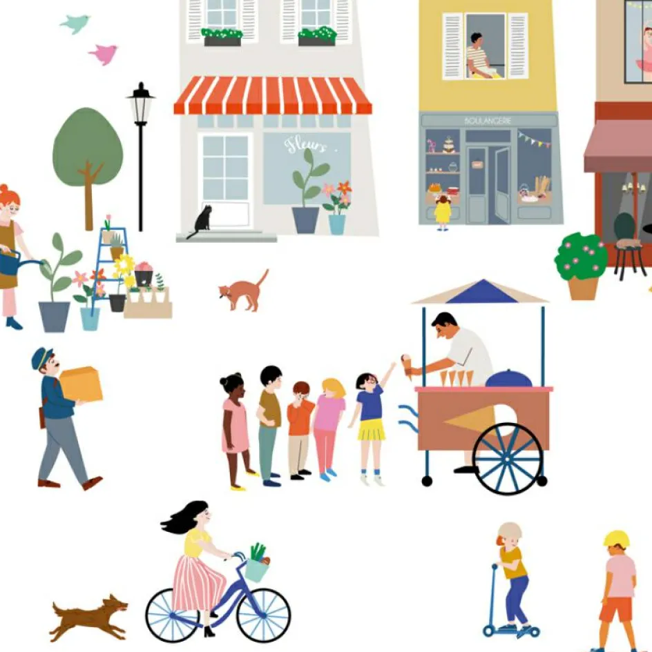 Best Mimi'lou Planche easy stickers Mon village