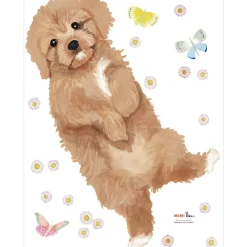 Clearance Mimi'lou Planche sticker Chiot Doodle (35 x 45 cm)