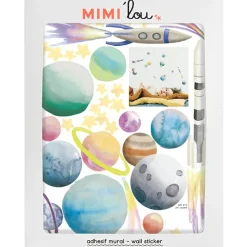 Planche sticker Just a touch Espace (26 x 19 cm)|Mimi'lou Discount
