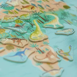 Clearance Janod Planisphère magnétique Dino (50 pièces)