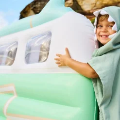 Poncho de plage vert monstre (3 ans et +)|Sunnylife Sale