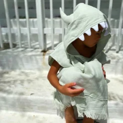 Poncho de plage vert monstre (3 ans et +)|Sunnylife Sale