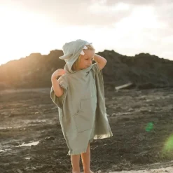 Poncho de plage vert monstre (3 ans et +)|Sunnylife Sale