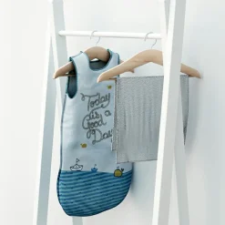 Best AT4 Portant à vêtements en bois de hêtre Essentiel blanc