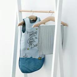 Portant à vêtements en bois de hêtre Essentiel blanc et beige|AT4 Online