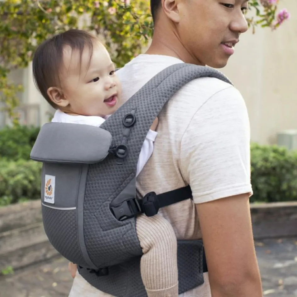 Ergobaby Porte bébé Adapt SoftFlex Mesh Gris anthracite