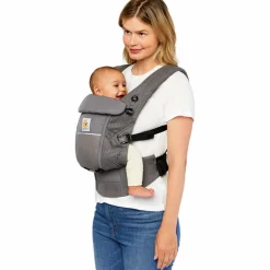 Ergobaby Porte bébé Adapt SoftFlex Mesh Gris anthracite