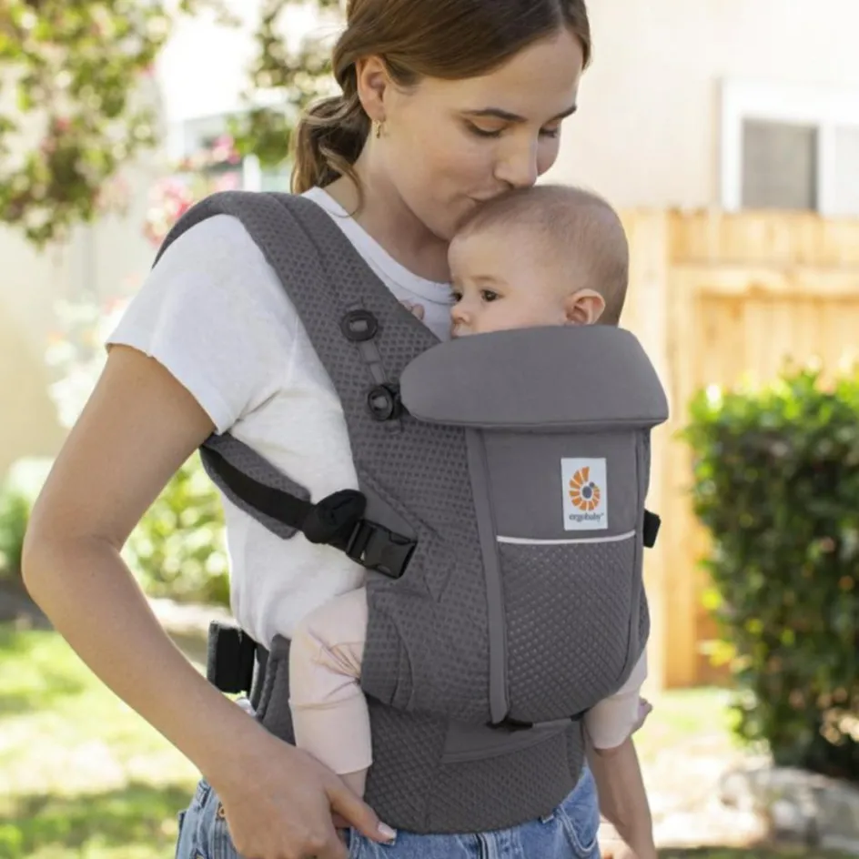 Ergobaby Porte bébé Adapt SoftFlex Mesh Gris anthracite