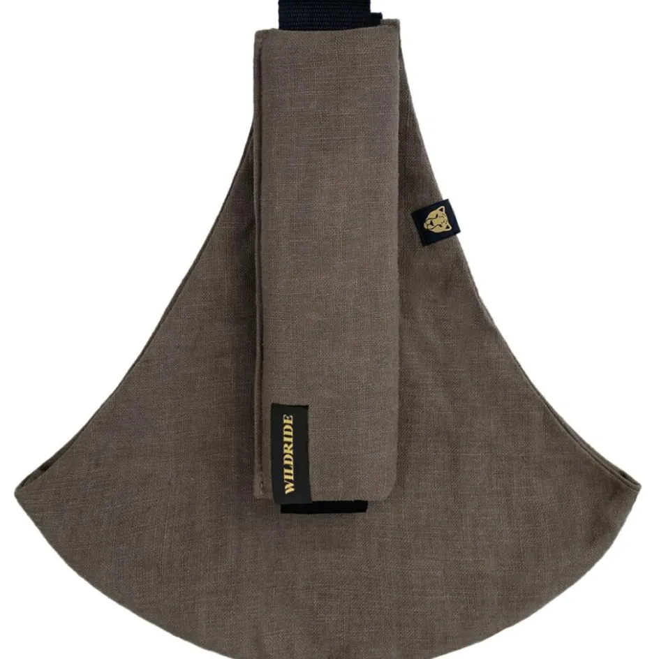 Porte bébé enfant en lin Brown|Wildride Clearance