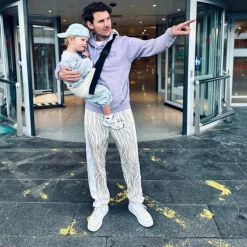 Porte bébé enfant en lin Sand|Wildride New