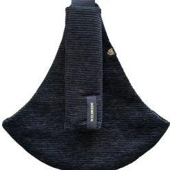 New Wildride Porte bébé enfant en velours côtelé Black Rib