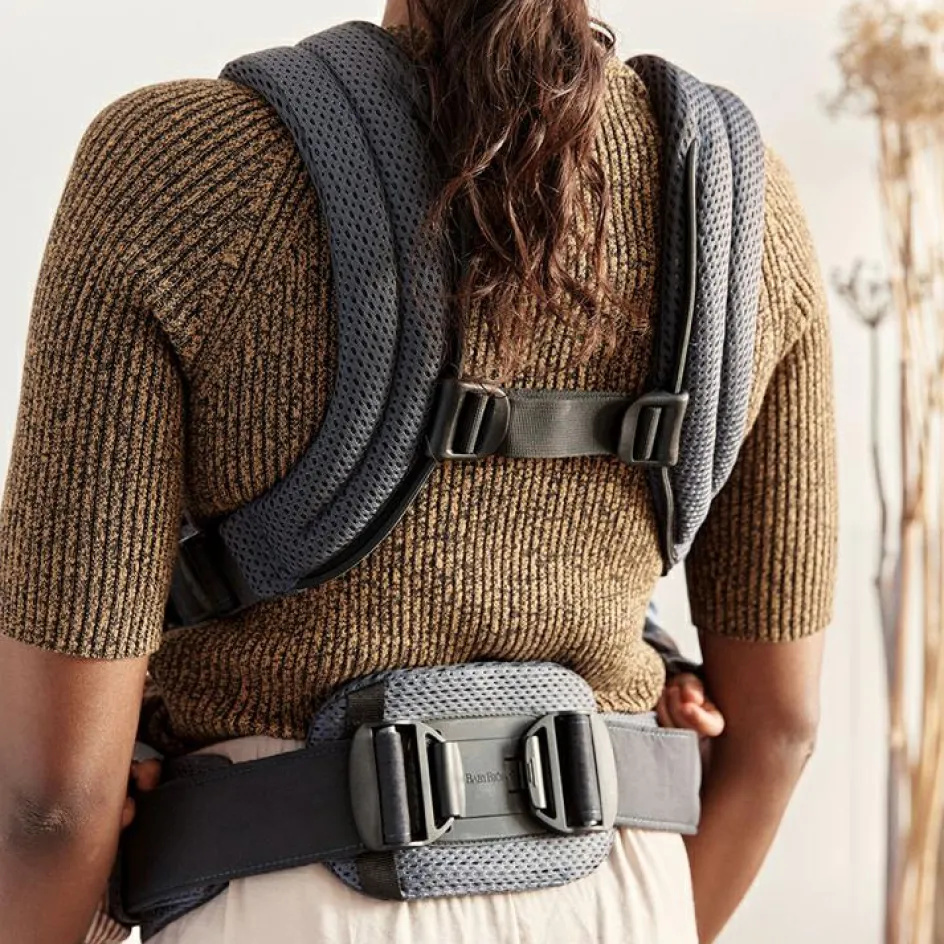 Porte bébé Harmony tissu Mesh 3D gris anthracite|BabyBjörn Discount