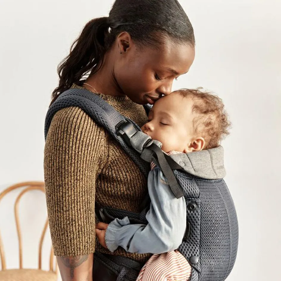 Porte bébé Harmony tissu Mesh 3D gris anthracite|BabyBjörn Discount