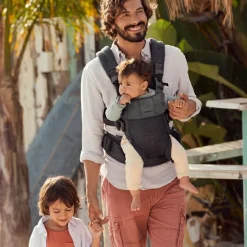 Porte bébé Harmony tissu Mesh 3D gris anthracite|BabyBjörn Discount