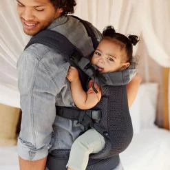 Porte bébé Harmony tissu Mesh 3D gris anthracite|BabyBjörn Discount
