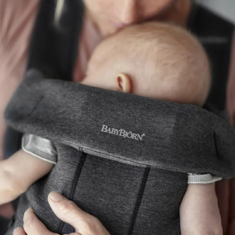 Porte bébé Mini Jersey 3D gris charbon|BabyBjörn Discount