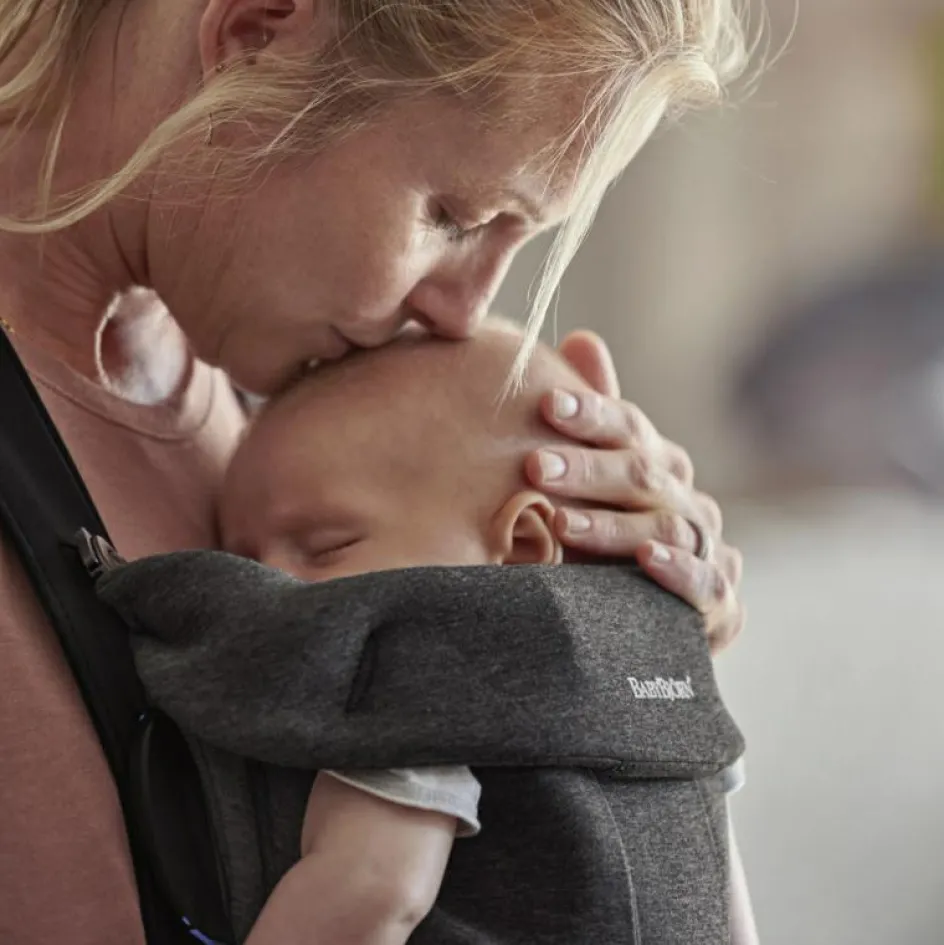 Porte bébé Mini Jersey 3D gris charbon|BabyBjörn Discount