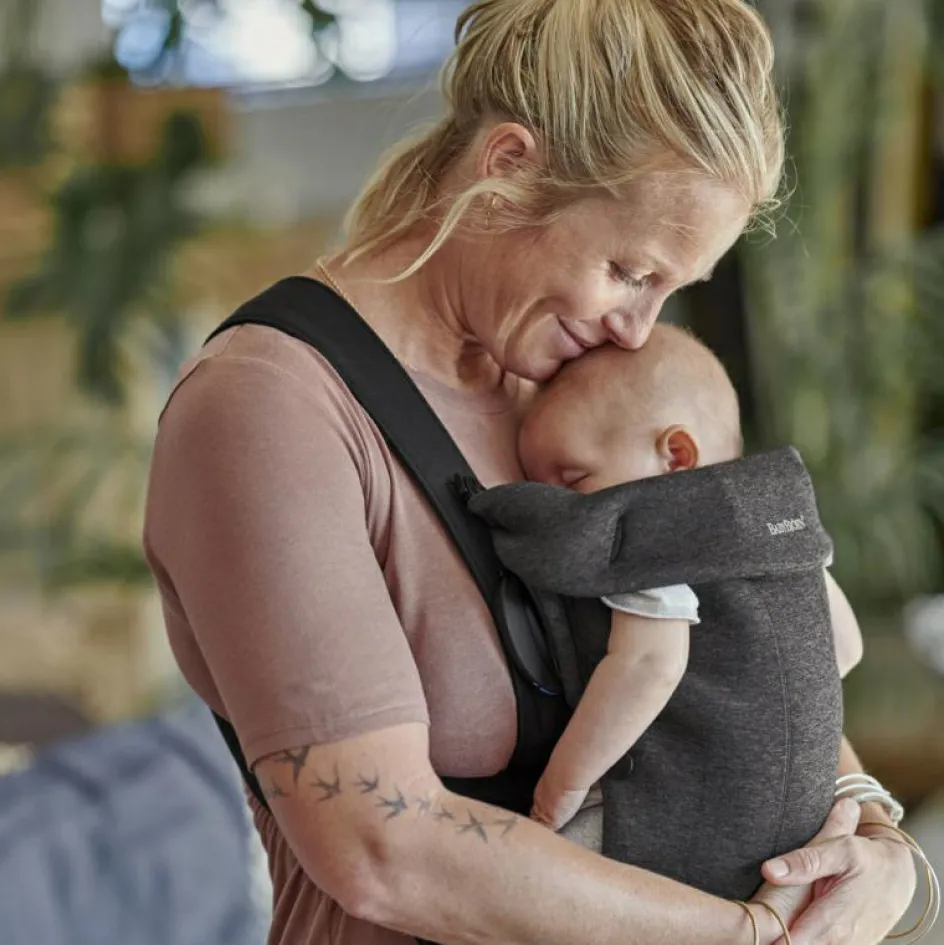 Porte bébé Mini Jersey 3D gris charbon|BabyBjörn Discount