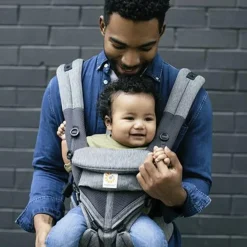 Discount Ergobaby Porte bébé Omni 360 Cool Air Mesh gris chiné