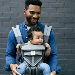 Discount Ergobaby Porte bébé Omni 360 Cool Air Mesh gris chiné