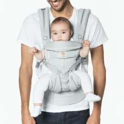 Best Ergobaby Porte bébé Omni 360 Cool Air Mesh gris perle