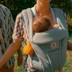 Outlet Ergobaby Porte bébé Omni Deluxe Mesh Gris Clair
