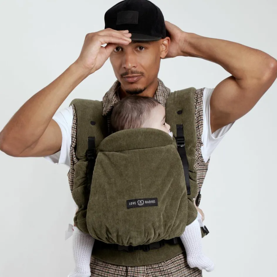 Porte bébé PhysioCarrier V2 Velvet Green|Love Radius Hot
