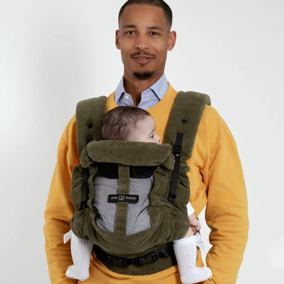 Porte bébé PhysioCarrier V2 Velvet Green|Love Radius Hot