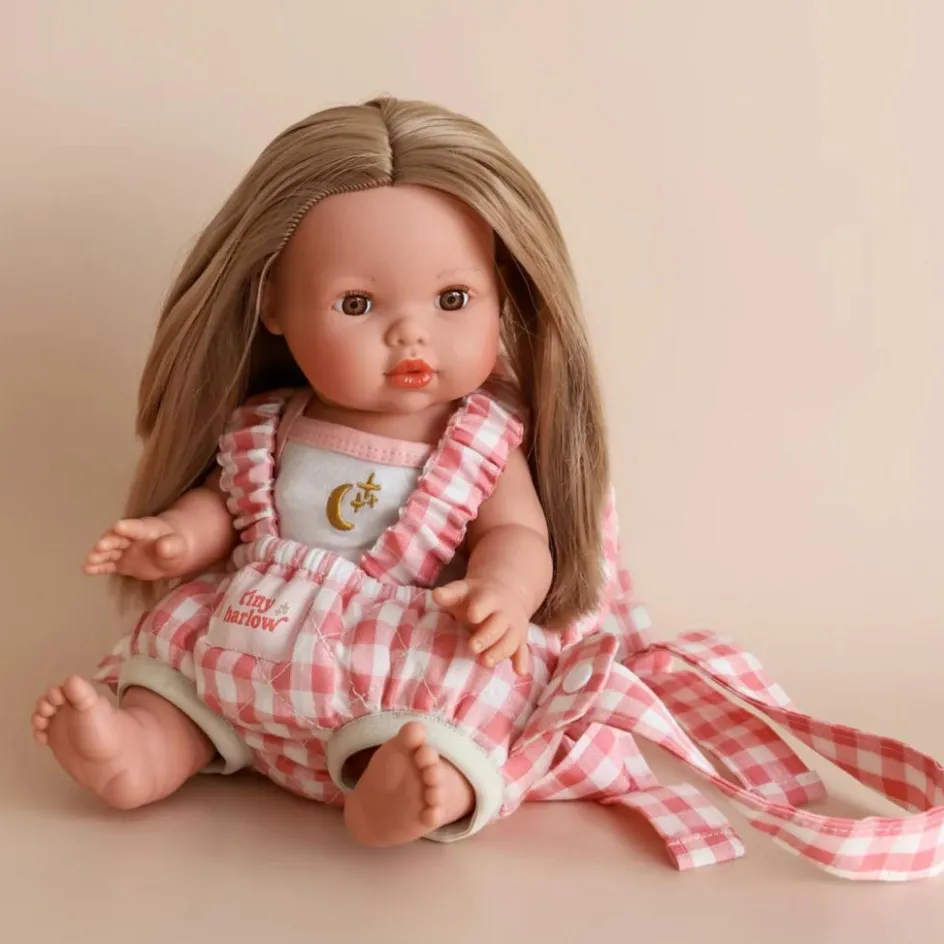 New Tiny Harlow Porte bébé pour poupée Vichy Rose