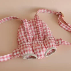 New Tiny Harlow Porte bébé pour poupée Vichy Rose