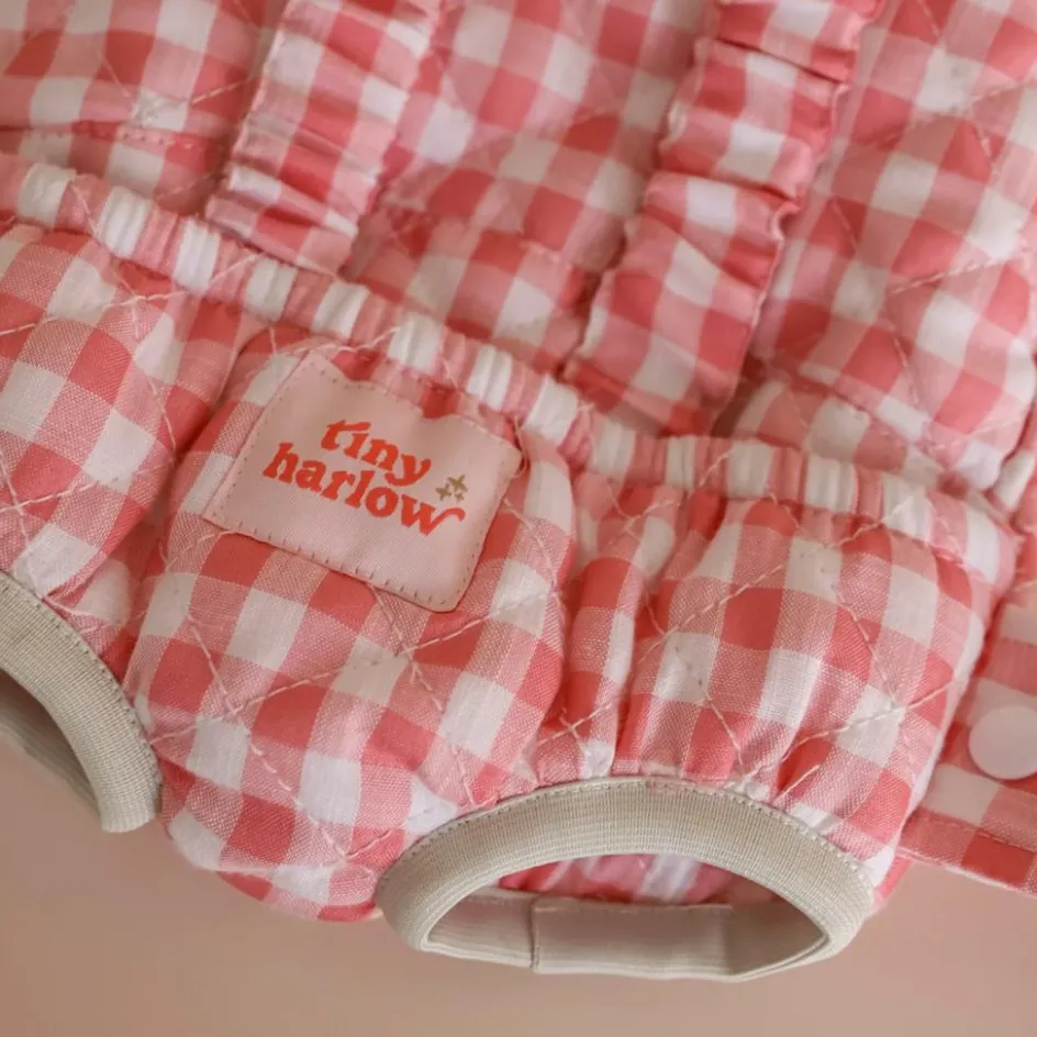 New Tiny Harlow Porte bébé pour poupée Vichy Rose