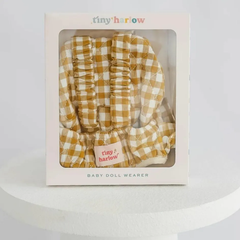 Tiny Harlow Porte bébé pour poupée Vichy Camel