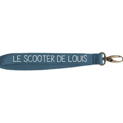 Porte clés court bleu pétrole (personnalisable)|Les Griottes Discount